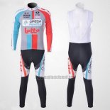 2011 Abbigliamento Ciclismo Omega Pharma Lotto Beige Manica Lunga e Salopette