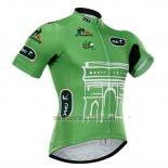 2015 Abbigliamento Ciclismo Tour de France Verde Manica Corta e Salopette
