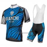 2018 Abbigliamento Ciclismo Bianchi Caina Blu Manica Corta e Salopette