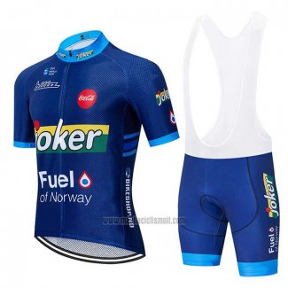 2020 Abbigliamento Ciclismo Joker Fuel Blu Manica Corta e Salopette