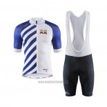 2020 Abbigliamento Ciclismo Craft Blu Bianco Manica Corta e Salopette