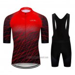 2020 Abbigliamento Ciclismo Le Col Nero Rosso Manica Corta e Salopette
