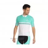 2021 Abbigliamento Ciclismo Bianchi Bianco Verde Manica Corta e Salopette(2)