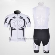 2011 Abbigliamento Ciclismo Pearl Izumi Nero e Bianco Manica Corta e Salopette