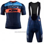 2017 Abbigliamento Ciclismo KTM Blu Manica Corta e Salopette