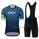 2019 Abbigliamento Ciclismo Etixxl Blu Manica Corta e Salopette