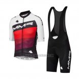 2020 Abbigliamento Ciclismo MMR Bianco Nero Rosso Manica Corta e Salopette