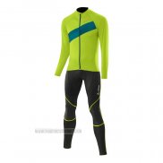 2021 Abbigliamento Ciclismo Loffler Verde Manica Lunga e Salopette