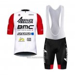 2020 Abbigliamento Ciclismo BMC Absolute Absalon Bianco Rosso Manica Corta e Salopette