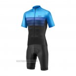 2021 Abbigliamento Ciclismo Giant Nero Blu Manica Corta e Salopette(1)