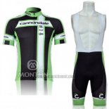 2011 Abbigliamento Ciclismo Cannondale Bianco e Verde Manica Corta e Salopette
