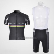 2011 Abbigliamento Ciclismo Nalini Nero Manica Corta e Salopette