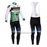 2013 Abbigliamento Ciclismo Garmin Sharp Campione Sudafrica Manica Lunga e Salopette