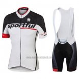 2017 Abbigliamento Ciclismo Sportful Sc Bianco Manica Corta e Salopette