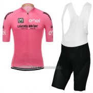 2017 Abbigliamento Ciclismo Giro d'Italia Rosa Manica Corta e Salopette