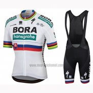 2019 Abbigliamento Ciclismo Bora Campione Slovacchia Manica Corta e Salopette