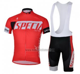 2013 Abbigliamento Ciclismo Specialized Rosso e Nero Manica Corta e Salopette