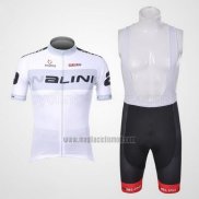 2012 Abbigliamento Ciclismo Nalini Bianco Manica Corta e Salopette