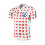 2019 Abbigliamento Ciclismo Tour de France Bianco Rosso Manica Corta e Salopette(3)