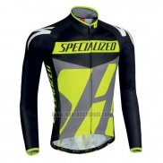 2016 Abbigliamento Ciclismo Specialized Ml Nero e Verde Manica Lunga e Salopette