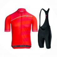 2021 Abbigliamento Ciclismo Castelli Aceso Rosa Rosso Manica Corta e Salopette
