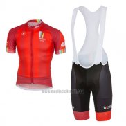 2017 Abbigliamento Ciclismo Castelli Maratone Rosso Manica Corta e Salopette