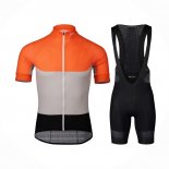 2021 Abbigliamento Ciclismo POC Arancione Manica Corta e Salopette
