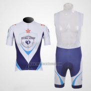 2011 Abbigliamento Ciclismo Pearl Izumi Bianco e Blu Manica Corta e Salopette