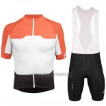2018 Abbigliamento Ciclismo POC Arancione e Bianco Manica Corta e Salopette