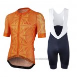 2020 Abbigliamento Ciclismo Le Col Arancione Manica Corta e Salopette