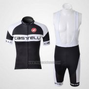 2011 Abbigliamento Ciclismo Castelli Nero Manica Corta e Salopette