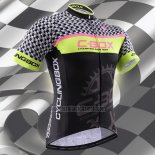 2015 Abbigliamento Ciclismo Fox Cyclingbox Nero e Verde Manica Corta e Salopette