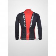 2011 Abbigliamento Ciclismo Castelli Nero e Rosso Manica Lunga e Salopette