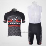 2011 Abbigliamento Ciclismo Trek Nero e Bianco Manica Corta e Salopette