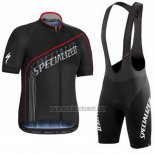 2016 Abbigliamento Ciclismo Specialized Chiaro Nero Manica Corta e Salopette