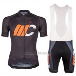 2018 Abbigliamento Ciclismo Cipollini Shading Bianco Nero e Arancione Manica Corta e Salopette