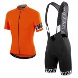 2018 Abbigliamento Ciclismo Specialized Arancione Nero Manica Corta e Salopette
