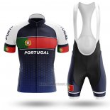 2020 Abbigliamento Ciclismo Campione Portugal Blu Verde Rosso Manica Corta e Salopette