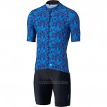 2020 Abbigliamento Ciclismo Shimano Blu Manica Corta e Salopette(1)
