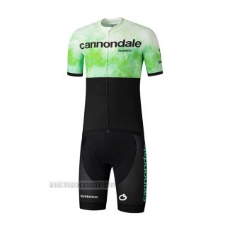 2021 Abbigliamento Ciclismo Cannondale Nero Verde Manica Corta e Salopette