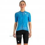 2023 Abbigliamento Ciclismo Donne Sportful Blu Manica Corta e Salopette