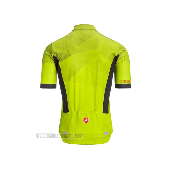 2021 Abbigliamento Ciclismo Castelli Aceso Giallo Manica Corta e Salopette