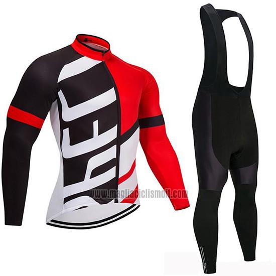 2019 Abbigliamento Ciclismo Specialized Nero Rosso Manica Lunga e Salopette